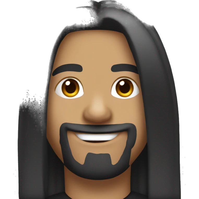 chevy camaro with long dark hair and a full smile emoji