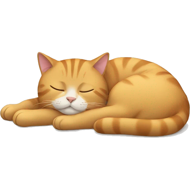 Cat sleeping emoji