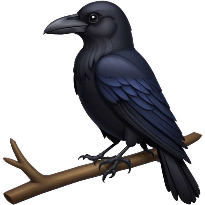 black raven emoji