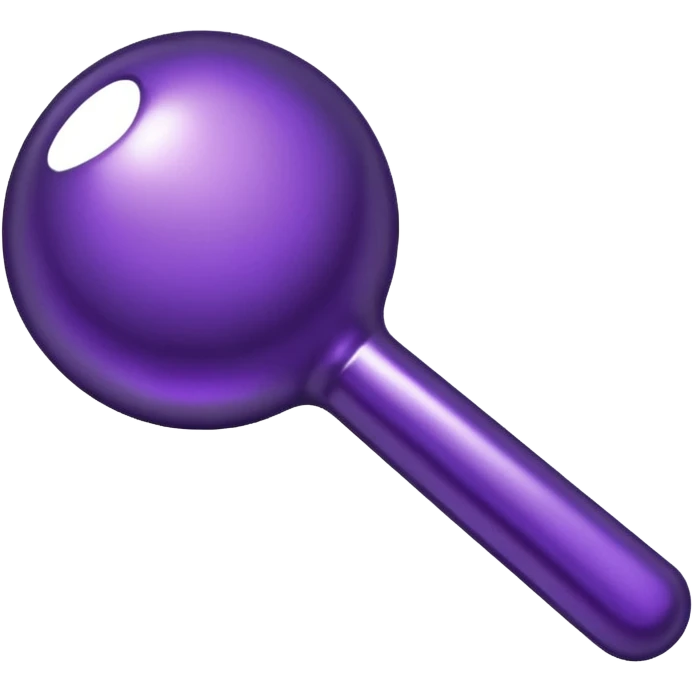 dark purple metallic candy emoji