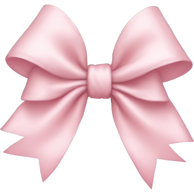 Light pink bow emoji