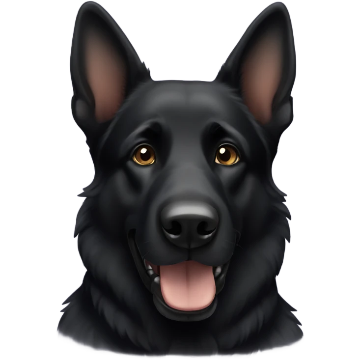 Black German shepherd  emoji