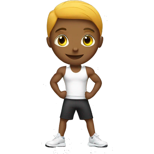 student in fitness emoji