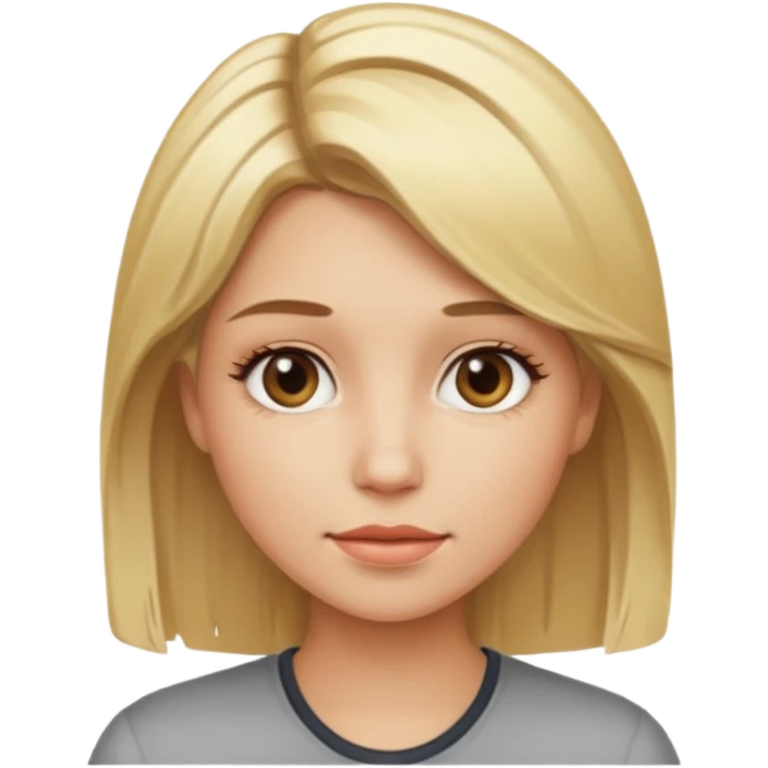 female with blonde hair and highlights emoji