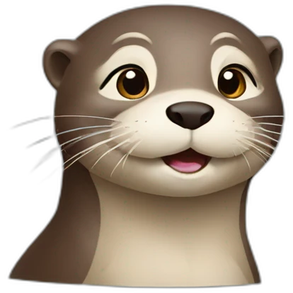 otter writting emoji