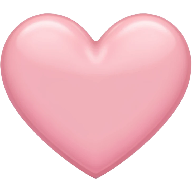 Pastel pink heart emoji
