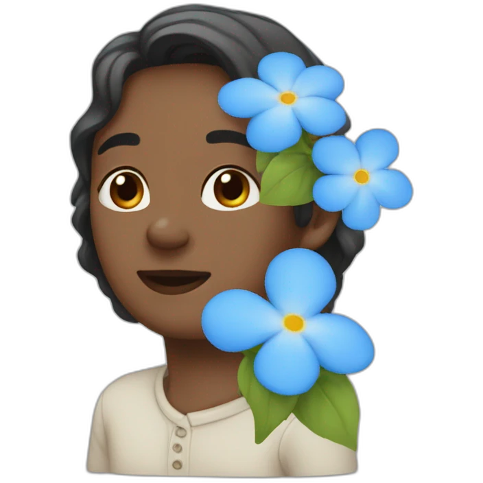 forget me not emoji