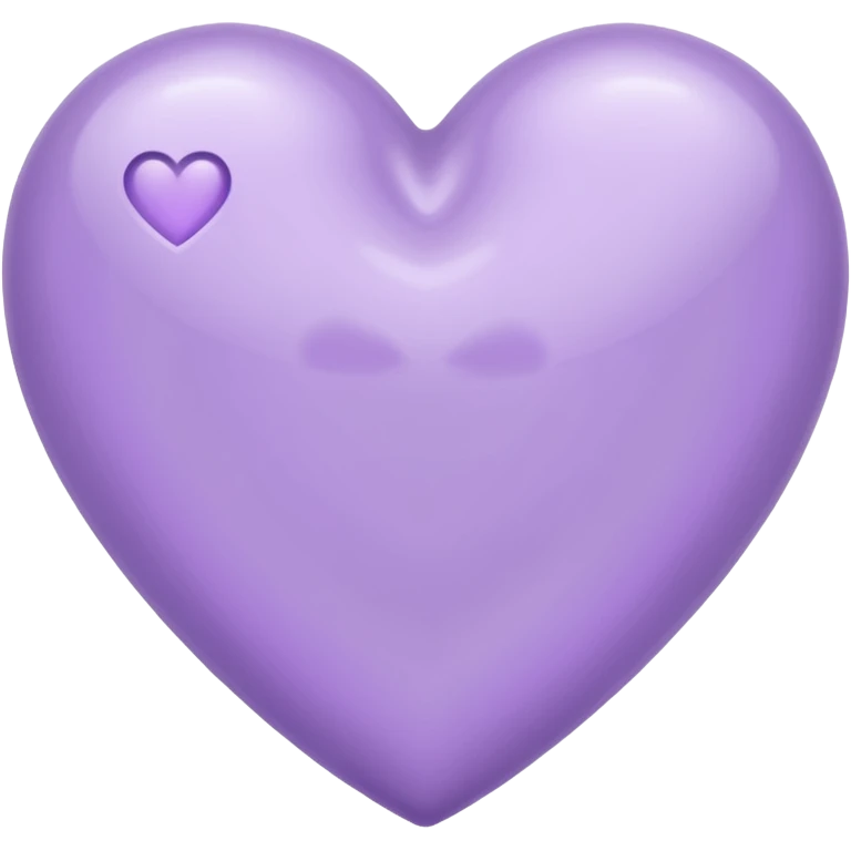 Lavender color heart  emoji