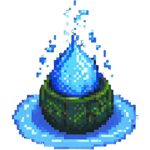 pixel art water element icon emoji
