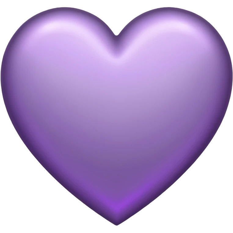 purple heart with a metallic silver finish emoji