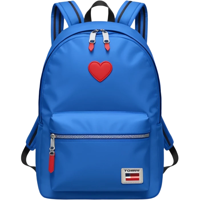 blue backpack with tommyjeans logo emoji