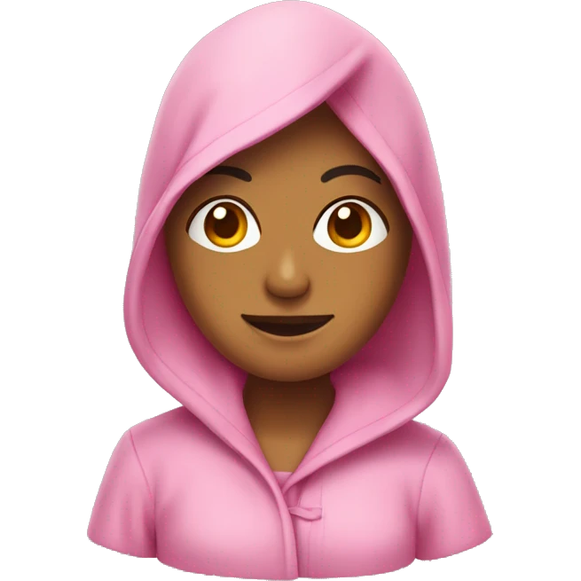 Bademantel rosa  emoji