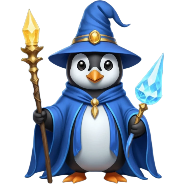 Penguin Wizard emoji