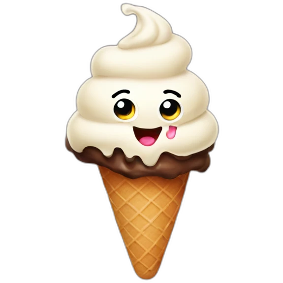 poop ice cream emoji