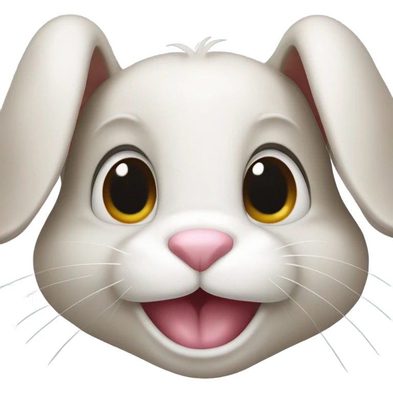 Bunny rabbit missing his two front teeth emoji