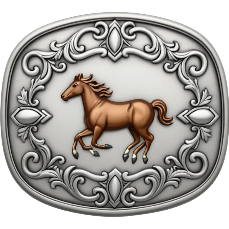rodeo belt buckle  emoji