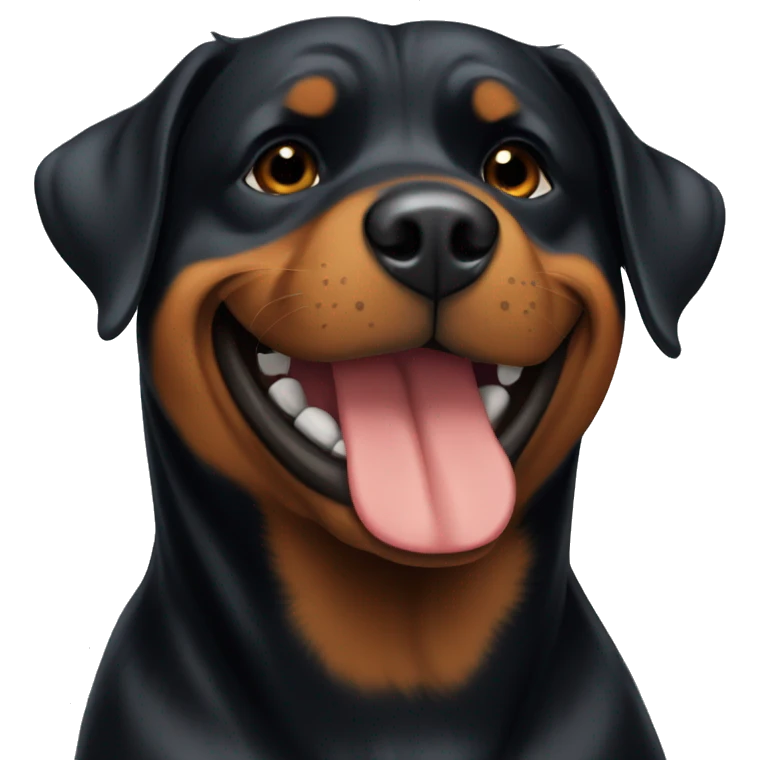 Happy Rottweiler  emoji