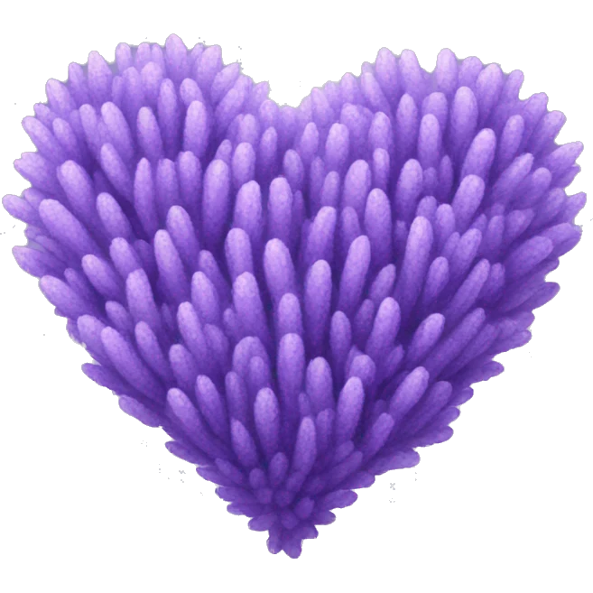 lavender coloured heart emoji