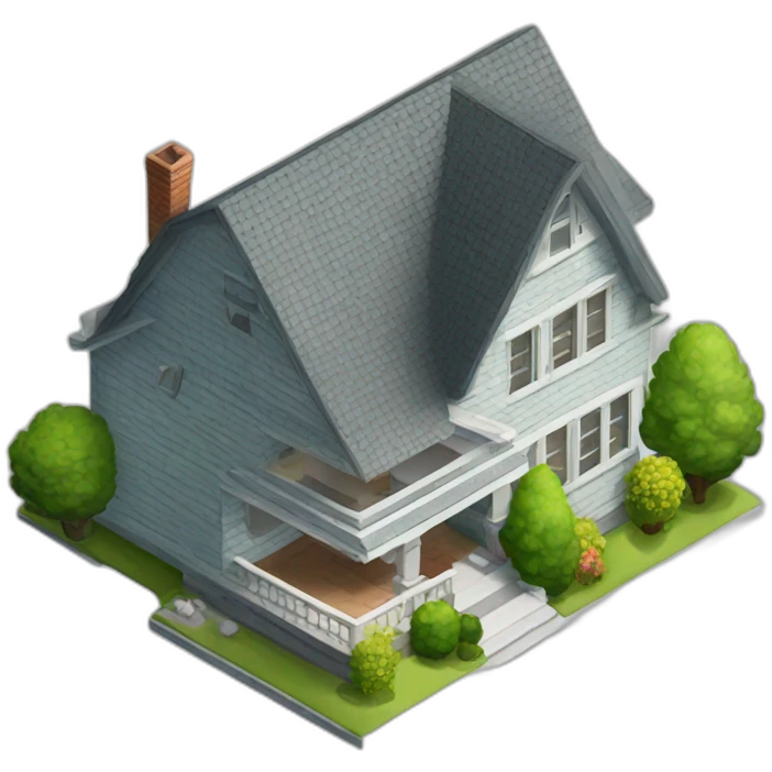 real estate isometric emoji
