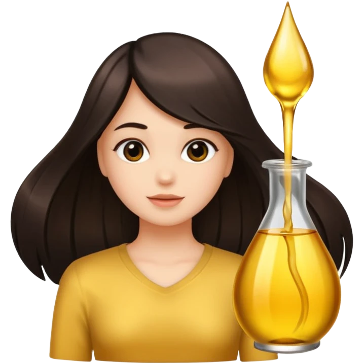 Óleos para cabelo emoji