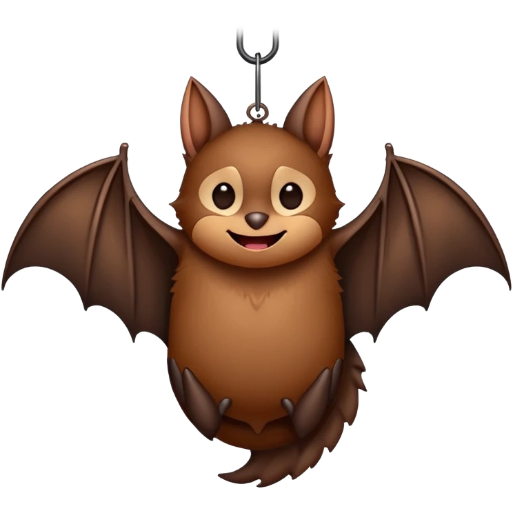 upside down sleeping bat emoji