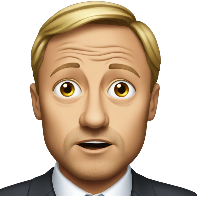 Shocked looking Christian Lindner emoji