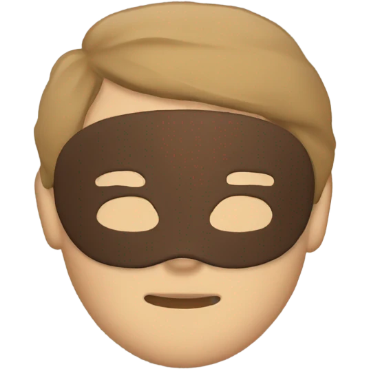 brown beige sleep mask emoji