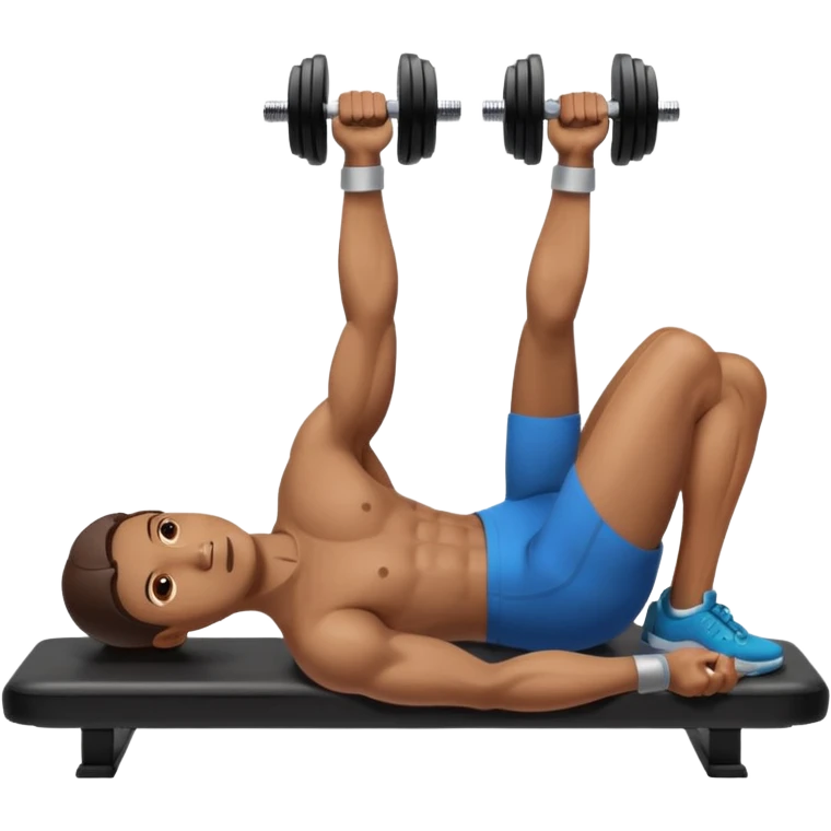 Dumbbell pressure level liyin down emoji