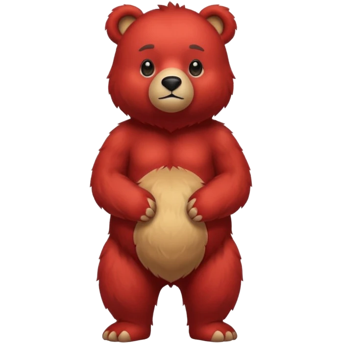red bear emoji