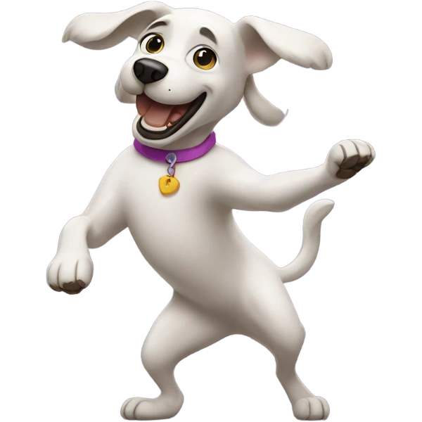Dancing dog emoji