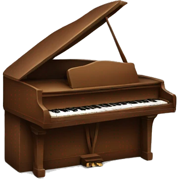 Brown piano  emoji