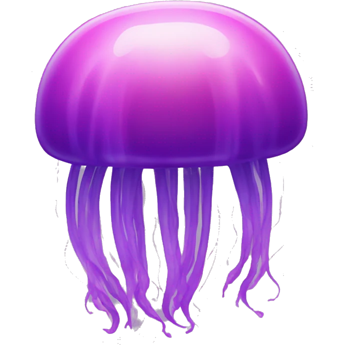 pink and purple jellyfish with no face emoji