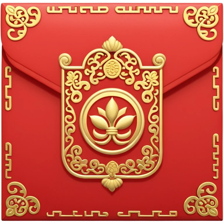 chinese new year red envelope standing view emoji