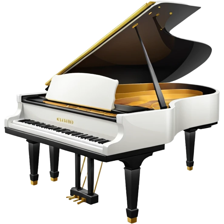 piano with white color  emoji