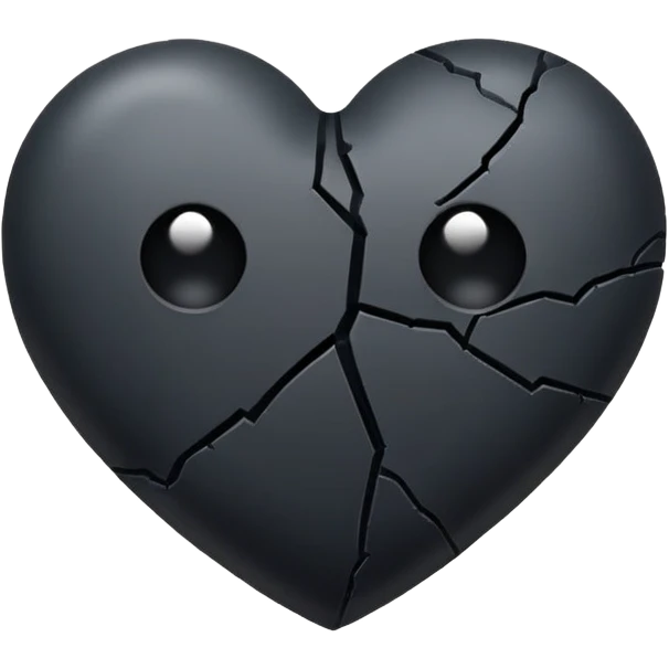Black heart broken  emoji