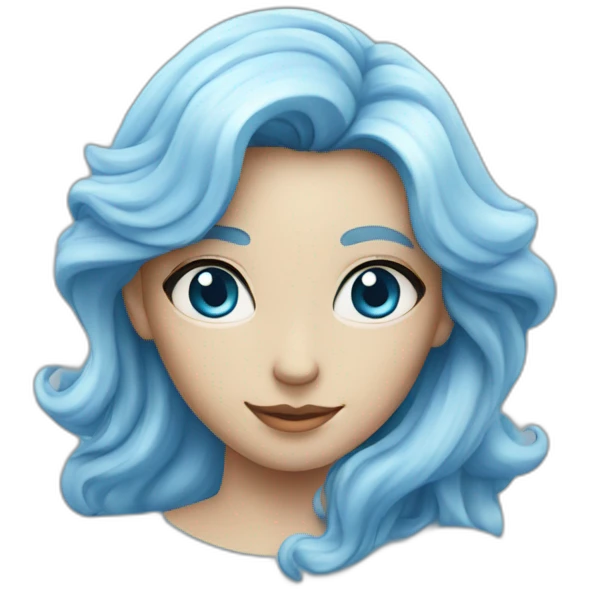 Coeur bleu claire emoji