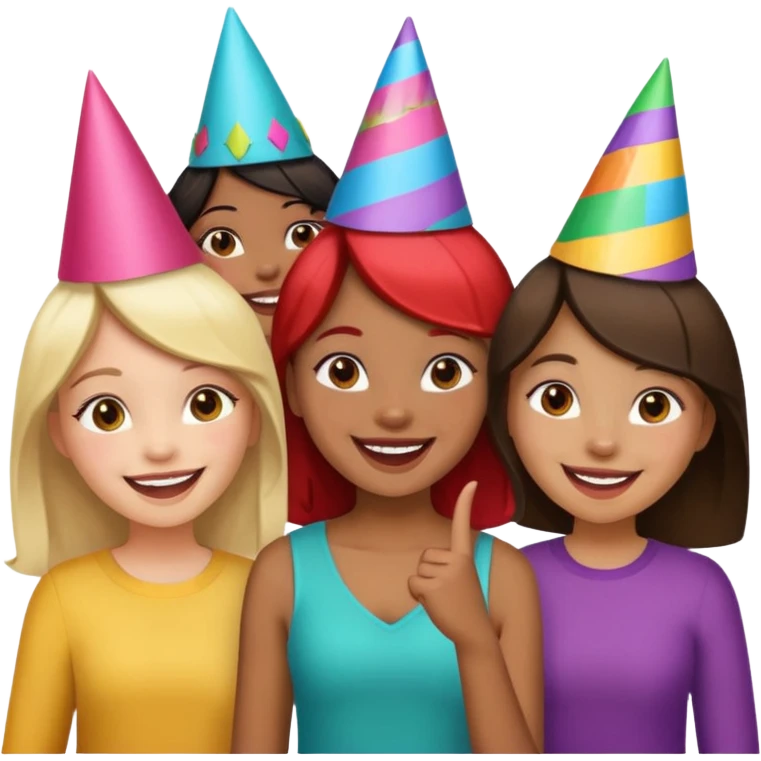 A group of 5 girls emoji