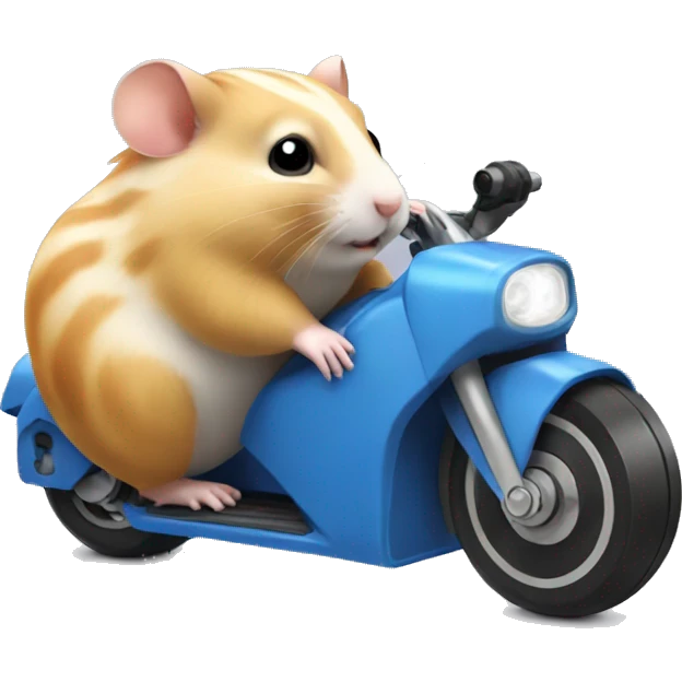 hamster on motorroller emoji