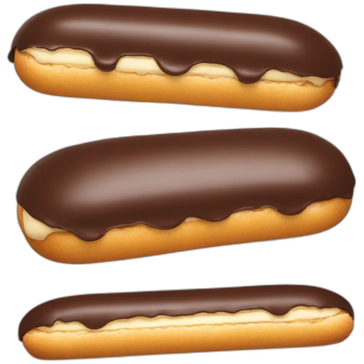 Éclair chocolat emoji
