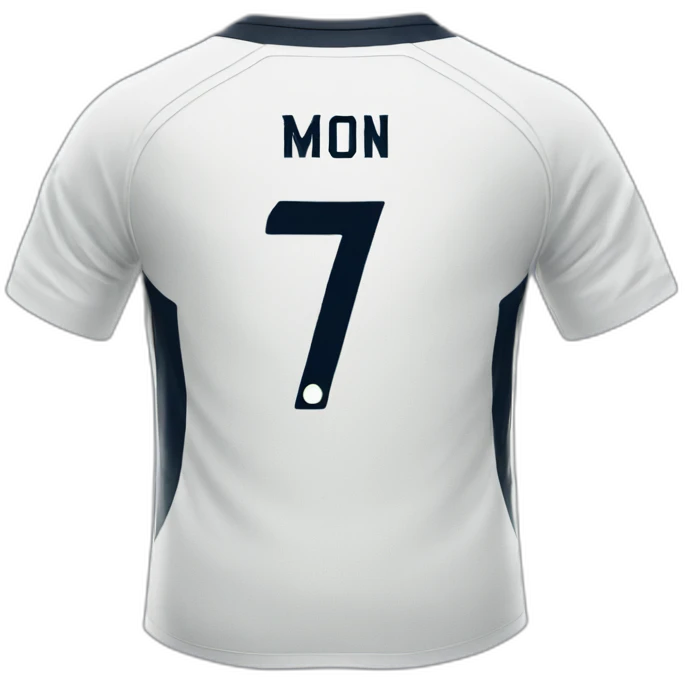 soccer jersey with big signature emoji