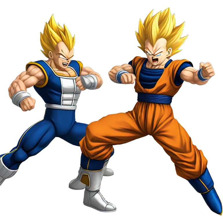 Vegeta and goku emoji