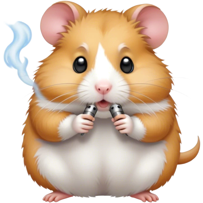Hamster vaping emoji