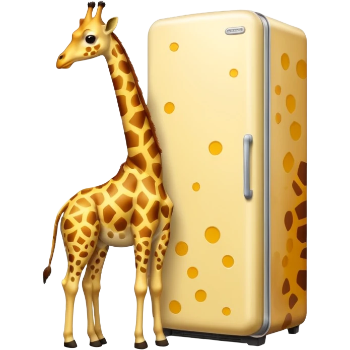 giraffe in a fridge emoji