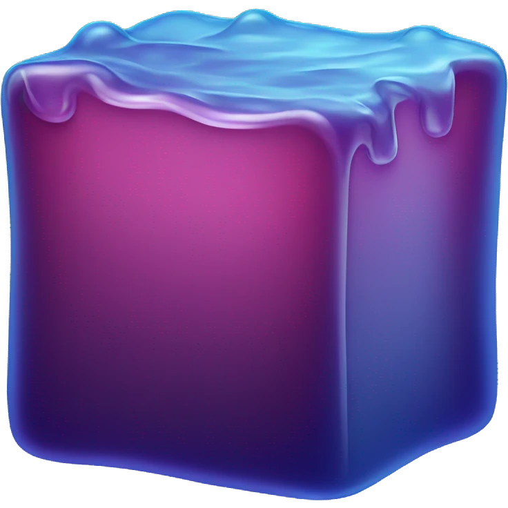 square blue jelly slab defined emoji