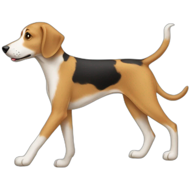 hound mix walking emoji