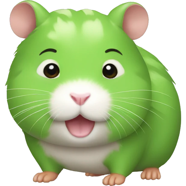 green hamster body emoji