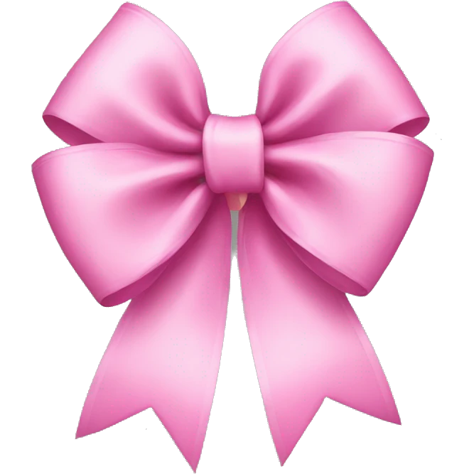pink bow emoji