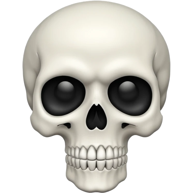 Skull With outline emoji