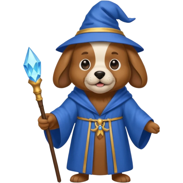Dog wizard emoji