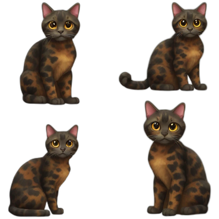 Tortoiseshell cat piloy emoji